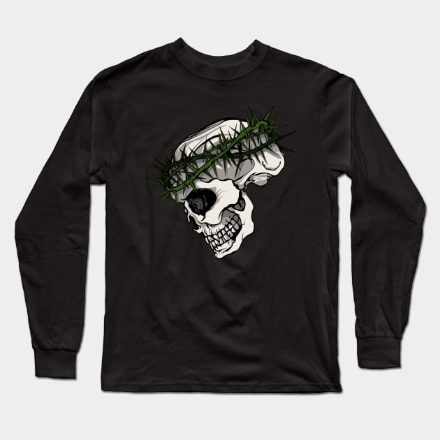 jesus skull Long Sleeve T-Shirt by CheMaik